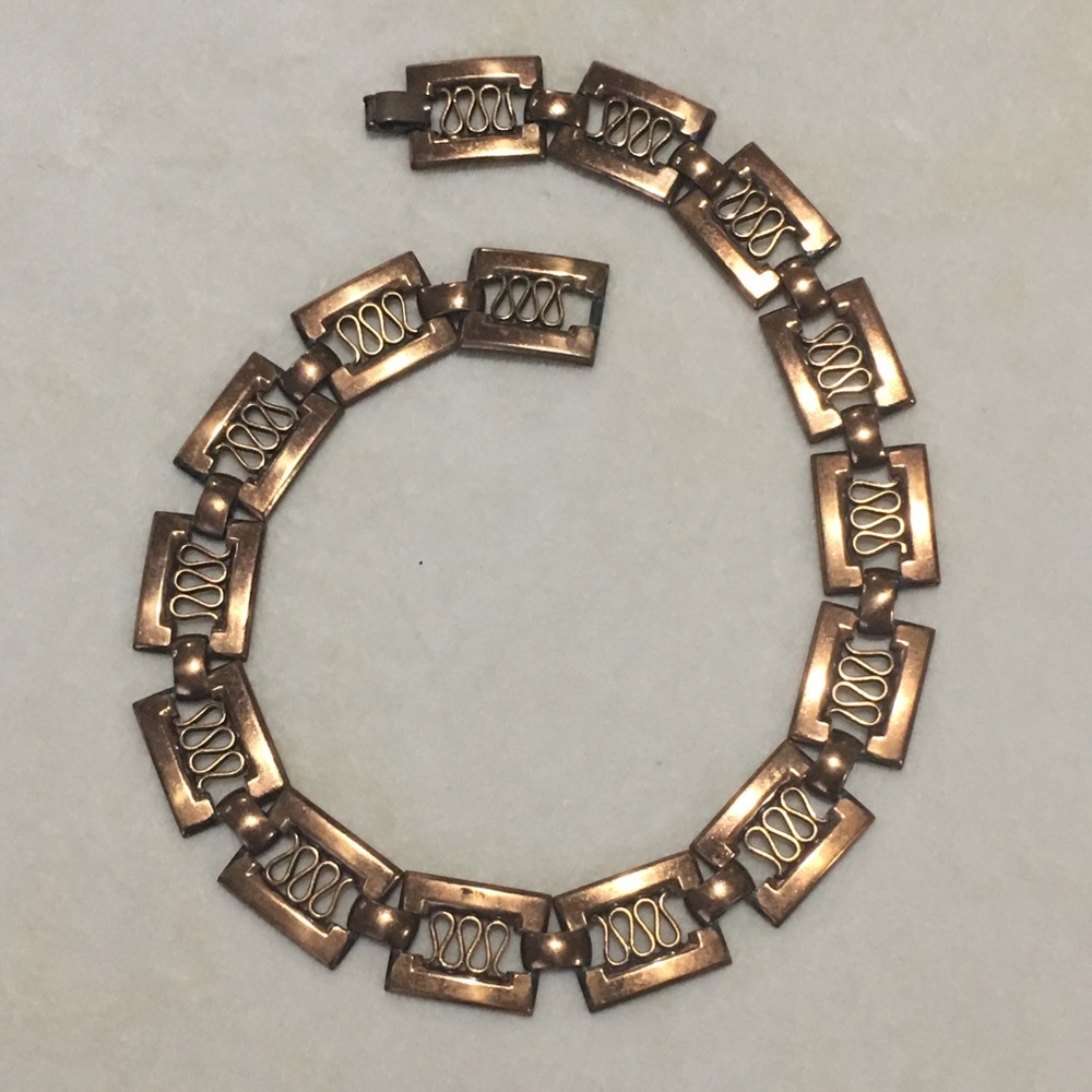 Vintage Copper Necklace Choker Style